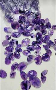 MAHNAJ GEMS Améthyste naturelle, quartz en vrac, pierres précieuses en gros, formes variées, violettes, polies, pour la fabrication de bijoux, RAJASTHAN JAIPUR - Product Image 5