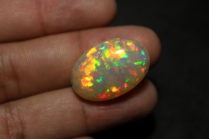 Natural Ethiopian Opal 25x17x10mm 19 Carat Brilliant Cut Color Play October Birthstone Loose Gemstone Jewelry Making Ring - Product Image 5