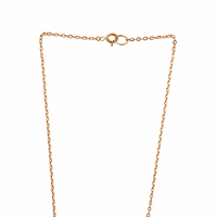 Collier Mangalsutra de mariée pour femme Namivaa, en or rose 18 carats, avec pendentif feuille de plante et diamant, chaîne à maillons, design élégant, pour anniversaire
