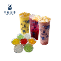 सबसे अच्छा गुणवत्ता बुलबुला चाय सामग्री फल Popping Boba जुनून फल स्वाद के साथ