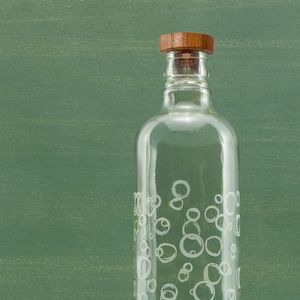 Bottiglia d'acqua in vetro da 750 ml con tappo in legno - Product Image 3