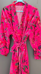 Bata Kimono de Algodón 100% Suave y Transpirable con Estampado de Bloques de Dibujos Animados Naaz para Mujer, Camisón de Verano Hecho a Mano con Cuello en V y Elástico, ODM - Product Image 4