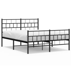Cadre de lit en métal de taille king-size en acier noir avec revêtement en poudre - Product Image 2
