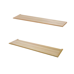 Marche d'escalier en bois massif réversible à joint de retour à 48 pouces, design minimaliste, durable, pour extérieur, écologique, usine EFS Vietnam - Product Image 2