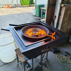 Piscina Independiente para Jardín con Cascada y Brasero a Gas, Construcción en Corten, Acabado con Recubrimiento en Polvo, Fácil Instalación - Product Image 5