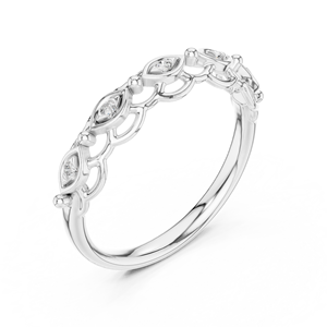Anillo Minimalista con Diamante Cultivado en Laboratorio, Corte Brillante, Chapado en Rodio, Oro Blanco de 18 Quilates, para Compromiso, Boda, Fiesta, Evento Glamuroso, San Valentín - Product Image 1