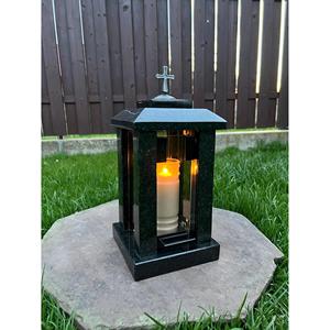 KSN Ceramic Cemetery Lantern and Candle Holder <b>Grave</b> <b>Memorial</b> for <b>Memorial</b> Services Model KSN-200725-19 Made in Indiana - Product Image 2