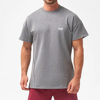 T-shirts en tricot surdimensionnés pour hommes, vente en gros, haute qualité, 100% coton, séchage rapide, tissu durable, mode, export