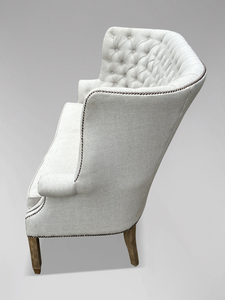 โซฟาห้องนั่งเล่นสไตล์หรูหราพร้อมเบาะลายพฤกษศาสตร์และโครงไม้เนื้อแข็ง - Product Image 6