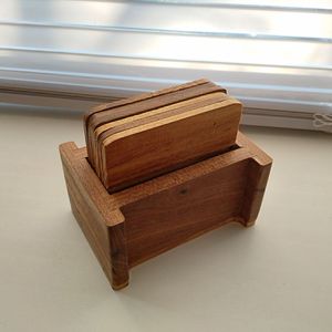 Sustainable handcrafted wooden coaster promoting eco conscious lifestyle and responsible timber sourcing <b>practices</b> - Product Image 2