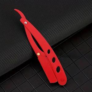 Rasoir droit professionnel pour barbier – Rasoir pliant en acier inoxydable avec support de lame aiguisée pour salon et usage domestique - Product Image 3