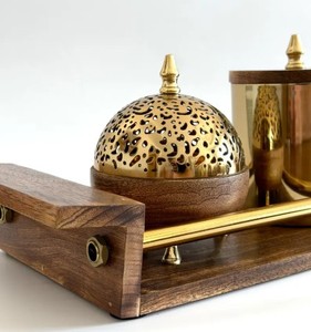 Decoración del Hogar, Quemador de Bakhoor Más Vendido, Decoración Moderna Árabe, Decoración Árabe de Lujo, Accesorios de Incienso Premium - Product Image 1