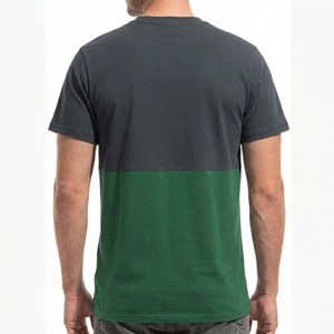 T-shirt à manches courtes pour homme, col rond, coloris vert et noir, coupe classique, tricoté, décontracté, pour le streetwear et le confort au quotidien - Product Image 6