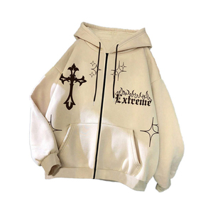 Sudadera con Capucha Personalizada, Gruesa y Cálida para Invierno |   Tela de Felpa Francesa de Poliéster/Algodón, Estilo Urbano con Hombros Caídos, Nuevo Estilo - Product Image 2