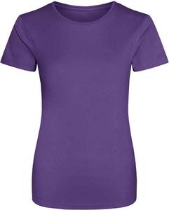 Camiseta ligera y transpirable para mujer, manga corta, color sólido, algodón, para gimnasio, fitness, casual, corte regular, al por mayor - Product Image 1