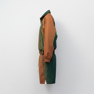 Addahar Brand Unisex Tracksuit Set Gradient Color <b>Jacket</b> Shorts Short Sleeve Elastic Waist Breathable 100% Nylon Printed Hooded - Product Image 2