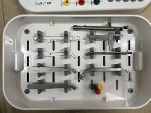 Kit de Fresas Dentales de Titanio Plateado, 8 Piezas, Portafresas Quirúrgicas para Implantes, Fresas de Trepanación CE, Kit Manual de Odontología - Product Image 4