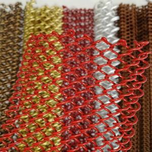 Malla de Alambre de Aluminio de Bajo Costo, Cortina Metálica de Eslabones para Hoteles, Restaurantes, Villas, Divisores de Espacios, Cortina de Techo - Product Image 2