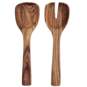 Wholesale Price Natural Wood <b>Salad</b> Server Wicker Bamboo Handle Classic Style At Low Price <b>Salad</b> <b>Tool</b> Kitchenware Cutlery - Product Image 1