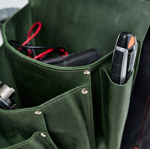 Wholesale high quality Manufacturer Custom Heavy Premium <b>Leather</b> <b>Tool</b> Belt Wholesale Genuine construction <b>leather</b> <b>tool</b> belt - Product Image 4