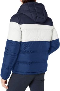 Latest Design Bubble <b>Jackets</b> Winter Wear Fashion <b>Lightweight</b> Warm Hooded Color Block Puffer <b>Jacket</b> for <b>Men</b> - Product Image 2