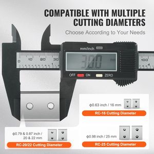 Lame di Ricambio per Tagliabarre Elettrico, 6 Pezzi, Diametro di Taglio 20/22mm, HRC58-60, Lame Idrauliche Industriali da 12 Pollici - Product Image 6