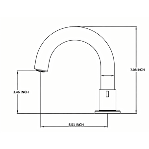 Robinet de lavabo 8 pouces en nickel brossé, à 2 poignées, 3 trous, avec bec orientable à 360 degrés et siphon escamotable - Product Image 3