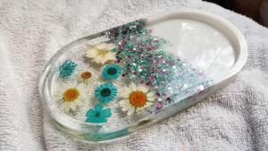 Bandeja de Resina Estilo Geoda con Lámina Dorada para Decoración de Hogar de Lujo y Exhibición de Joyas, Plato de Arte Hecho a Mano al por Mayor - Product Image 3