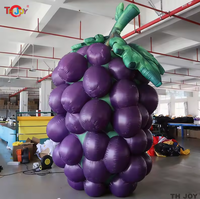 Fruits gonflables à suspendre, raisins violets gonflables géants, ballon gonflable en forme de raisin pour la publicité et la décoration des supermarchés