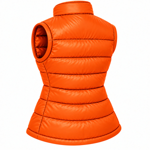 Chaleco Acolchado de Invierno sin Mangas para Mujer, Personalizado, con Cuello Alto, Ligero, Tejido Largo - Product Image 2