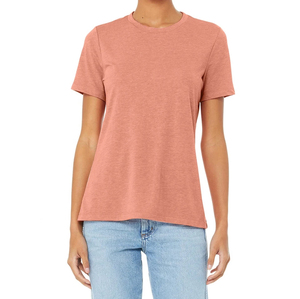 Camiseta de Algodón de Manga Corta y Cuello Redondo para Mujer, Color Sólido, Informal, Transpirable, Corte Regular, Tejido Jersey, para Todas las Temporadas - Product Image 2