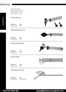 Goniomètre de Polk gradué en acier inoxydable, manuel, 10 cm/14 cm, pour usage en chirurgie plastique - Product Image 5