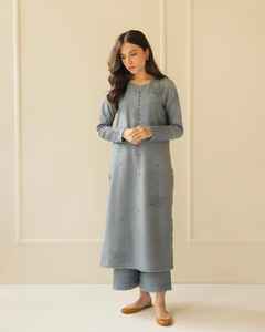 Trajes Shalwar Kameez de Invierno para Mujer en Lino de Alta Calidad con Bordado Fino, Transpirables, Sin Arrugas, para Fiestas Casuales - Product Image 2