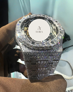 Best Quality Luxury Stainless Steel Alloy Iced Moissanite Diamond Mechanical Movement Sapphire Crystal <b>Watch</b> Party Hip Hop - Product Image 6