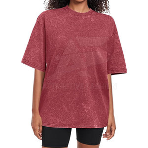 Camiseta de Mujer con Logotipo Personalizado a Precio Razonable, Camiseta de Mujer con Lavado Ácido, Tela Suave, Prenda Informal Duradera - Product Image 4