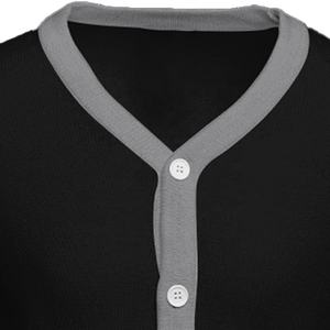 Suéter Cárdigan de Punto con Cuello en V, Unisex, Personalizado, para Otoño e Invierno, Color Sólido con Botones, Estilo Escolar, para Hombre y Mujer - Product Image 2