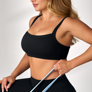 Soutien-gorge de sport à maintien élevé et bretelles réglables pour femmes, qualité supérieure, impression de logo personnalisée, faible MOQ - Product Image 3