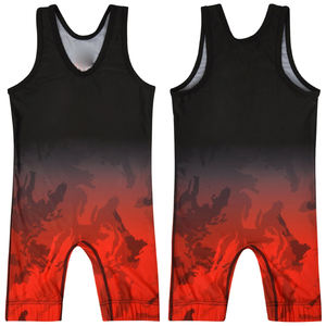 Combinaisons de lutte unisexes personnalisées par sublimation, grandes tailles, fabriquées au Pakistan, haute qualité, respirantes, antibactériennes, extensibles dans quatre directions - Product Image 1