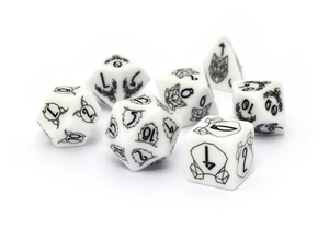 Premium Swirl Pattern Resin <b>Dice</b> <b>Set</b> for RPG Adventure Games Handmade Fantasy Gaming Accessories Series - Product Image 1