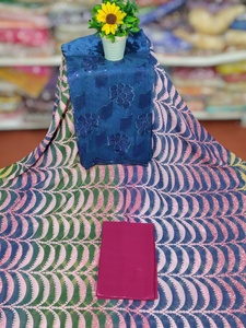 Tela Somalí de Alta Calidad con Aspecto Premium para Dirac, Auténtica, Multicolor, Estampado Digital Jacquard, Lisa, Ropa Africana de Noche para Niñas - Product Image 3
