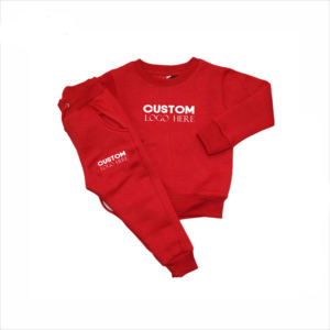 Ensemble de vêtements 2 pièces pour enfants avec logo personnalisé, survêtement à capuche à épaules tombantes et pantalon de jogging large 2026 - Product Image 4