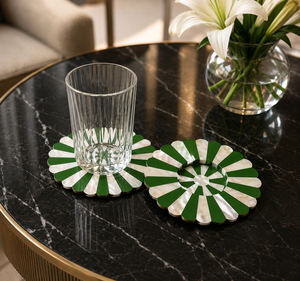 Premium Handmade Mother of Pearl Shell Coaster Set For Home Restaurant Gift Modern Luxury Coffee Tea Beverage Table Accessories - Product Image 3