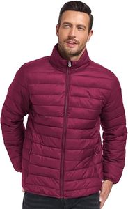 Veste d'hiver décontractée pour homme, légère, pliable, 100% duvet, imperméable, avec capuche et poche de rangement - Product Image 5