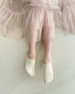 Korea Fashion Women Rib <b>No</b> <b>Show</b> Socks Made of Premium Combed Cotton - Product Image 1