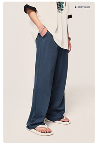 Baggy Bottoms Sweatpants for Men With Drawstring High Quality Cotton <b>Polyester</b> <b>Jogger</b> Sweatpants - Product Image 5