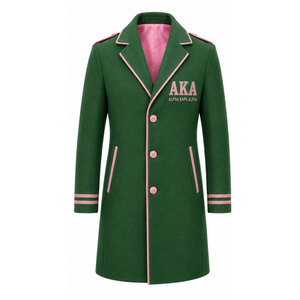Alfa Griega Personalizada |   Ropa de la Hermandad AKA, Chaqueta de Gabardina Formal Transpirable Bordada con Letras Griegas y AKA - Product Image 5