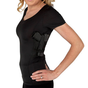 Tactical Undercover Gun T-<b>Shirts</b> Women Concealed Carry Gun Holding T <b>Shirts</b> Short Sleeve Women's Conceal Carry T-<b>Shirts</b> - Product Image 3