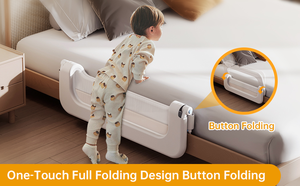 Box per bambini traspirante, recinzione di sicurezza per culla, barriera di protezione per letto, box per neonati e bambini piccoli - Product Image 2