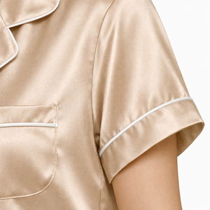 Elegantes y Estilizados Conjuntos de Dormir de Verano para Mujer, Sólidos, Transpirables, con Botones, Pantalones Cortos Ligeros, Cómodos y de Alta Calidad - Product Image 3