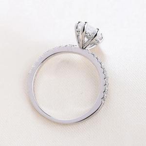 Anillo de Compromiso de Plata de Ley 925 con Diamante Moissanite en Forma de Marquesa, Hermoso Anillo Personalizado y Otra Joyería de Diamantes - Product Image 2
